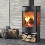 Poêle à bois 9-6 6kW Trivision Bûches 39cm -