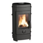 Poêle à bois vertical Remilly – 4,5 à 10,5 kW – Bûches 34 cm