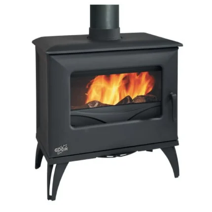Poêle à bois Godin Cube en fonte – Finition anthracite