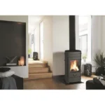 Poêle à bois INVICTA Remilly - Puissance optimale: 7 kW - Max: 10,5 kW - Bûches 33 cm max - Fonte - Fabriqué en France - Ecodesign – Image 3