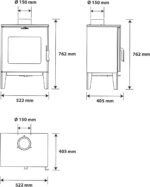 Poêle à Bois Dita 7,6 kW Bûche 40 cm Sannover – Image 2